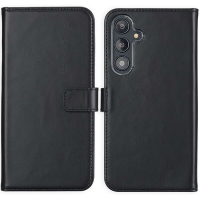 Selencia Echtleder Klapphülle für das Samsung Galaxy S24 FE - Schwarz Selencia Echtleder Klapphülle für das Samsung Galaxy S24 FE - Schwarz