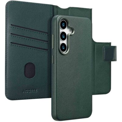 Accezz 2-in-1 Klapphülle aus Leder mit MagSafe für das Samsung Galaxy S25 - Cedar Green Accezz 2-in-1 Klapphülle aus Leder mit MagSafe für das Samsung Galaxy S25 - Cedar Green