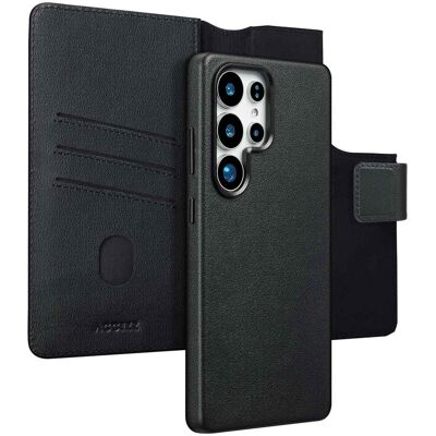 Accezz 2-in-1 Klapphülle aus Leder mit MagSafe für das Samsung Galaxy S25 Ultra - Onyx Black Accezz 2-in-1 Klapphülle aus Leder mit MagSafe für das Samsung Galaxy S25 Ultra - Onyx Black