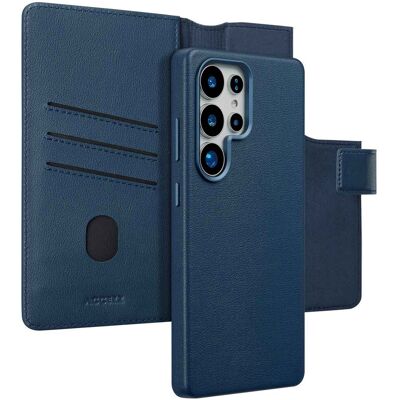 Accezz 2-in-1 Klapphülle aus Leder mit MagSafe für das Samsung Galaxy S25 Ultra - Nightfall Blue Accezz 2-in-1 Klapphülle aus Leder mit MagSafe für das Samsung Galaxy S25 Ultra - Nightfall Blue
