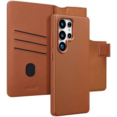 Accezz 2-in-1 Klapphülle aus Leder mit MagSafe für das Samsung Galaxy S25 Ultra - Sienna Brown Accezz 2-in-1 Klapphülle aus Leder mit MagSafe für das Samsung Galaxy S25 Ultra - Sienna Brown