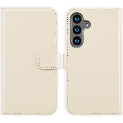 Selencia Echtleder Klapphülle für das Samsung Galaxy S24 - Greige Selencia Echtleder Klapphülle für das Samsung Galaxy S24 - Greige