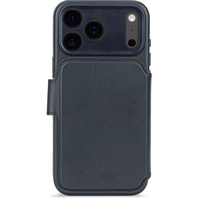 Decoded 2 in 1 Leather Klapphülle MagSafe für das Apple iPhone 17 Pro - Navy Shadow Decoded 2 in 1 Leather Klapphülle MagSafe für das Apple iPhone 17 Pro - Navy Shadow