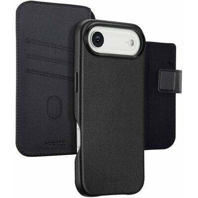 Accezz 2-in-1 Klapphülle aus Leder mit MagSafe für das Apple iPhone Air - Onyx Black Accezz 2-in-1 Klapphülle aus Leder mit MagSafe für das Apple iPhone Air - Onyx Black
