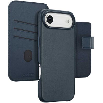 Accezz 2-in-1 Klapphülle aus Leder mit MagSafe für das Apple iPhone Air - Nightfall Blue Accezz 2-in-1 Klapphülle aus Leder mit MagSafe für das Apple iPhone Air - Nightfall Blue