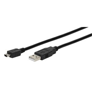 Vivanco USB 2.0 kompatibles Verbindungskabel, 1,8m Schwarz