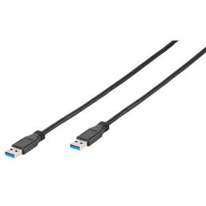 Vivanco USB 3.1 Gen.1 Anschlusskabel USB 3.1 Type A USB 3.1 Type A, 1,8m Schwarz