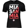 fcbayernmnchen FC Bayern München Mia San Mia T-Shirt Schwarz - L