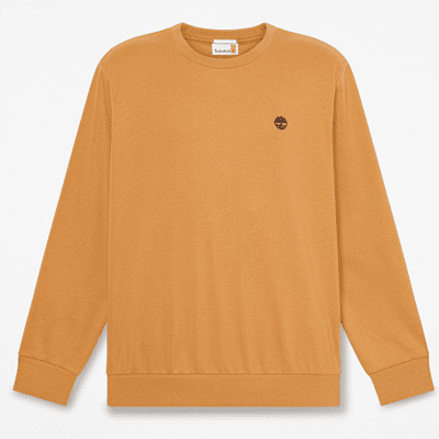 Timberland - Oyster River Sweatshirt mit Rundhalsausschnitt für Herren in Gelb, Herren, Gelb, Größe: S Timberland - Oyster River Sweatshirt mit Rundhalsausschnitt für Herren in Gelb, Herren, Gelb, Größe: S