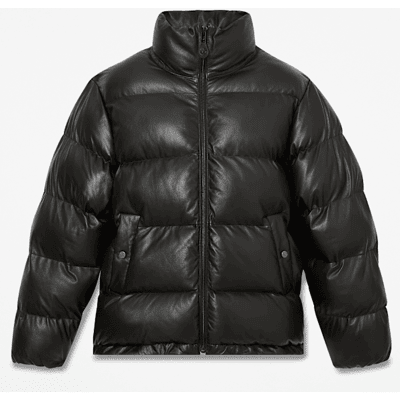 Timberland - Welch Mountain Leder-Steppjacke für Herren in Schwarz, Herren, Schwarz, Größe: S Timberland - Welch Mountain Leder-Steppjacke für Herren in Schwarz, Herren, Schwarz, Größe: S