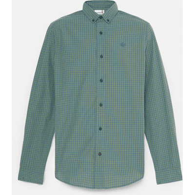 Timberland - Micro Plaid Popeline-Hemd für Herren in Dunkelgrün, Herren, Grün, Größe: M Timberland - Micro Plaid Popeline-Hemd für Herren in Dunkelgrün, Herren, Grün, Größe: M