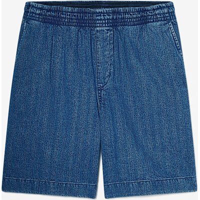 Timberland - Denim-Shorts mit Fischgrätmuster für Herren in Dunkelblau, Herren, Blau, Größe: S Timberland - Denim-Shorts mit Fischgrätmuster für Herren in Dunkelblau, Herren, Blau, Größe: S