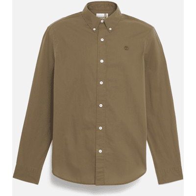 Timberland - Langärmeliges Hemd aus Stretch-Popeline für Herren in Grün, Herren, Grün, Größe: S Timberland - Langärmeliges Hemd aus Stretch-Popeline für Herren in Grün, Herren, Grün, Größe: S