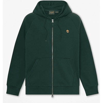 Timberland - Exeter River Hoodie mit durchgehendem Reißverschluss für Herren in Dunkelgrün, Herren, Grün, Größe: L Timberland - Exeter River Hoodie mit durchgehendem Reißverschluss für Herren in Dunkelgrün, Herren, Grün, Größe: L
