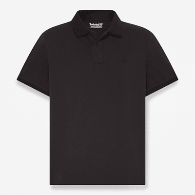 Timberland - Millers River Kurzarm-Polohemd für Herren in Schwarz, Herren, Schwarz, Größe: L Timberland - Millers River Kurzarm-Polohemd für Herren in Schwarz, Herren, Schwarz, Größe: L
