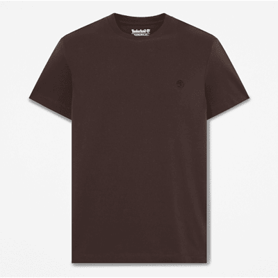 Timberland - Dunstan River Kurzarm-T-Shirt mit schmaler Passform für Herren in Dunkelbraun, Herren, Braun, Größe: L Timberland - Dunstan River Kurzarm-T-Shirt mit schmaler Passform für Herren in Dunkelbraun, Herren, Braun, Größe: L