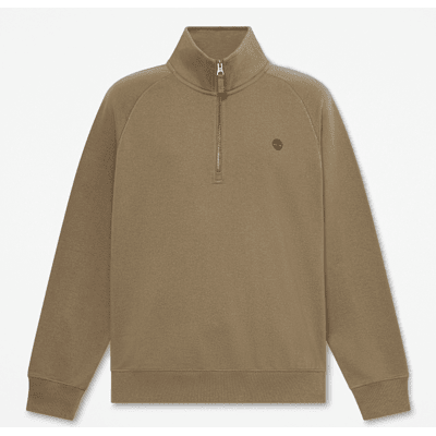 Timberland - Exeter River Sweatshirt mit gesticktem Logo und Viertelreißverschluss für Herren in Dunkelgrün, Herren, Grün, Größe: L Timberland - Exeter River Sweatshirt mit gesticktem Logo und Viertelreißverschluss für Herren in Dunkelgrün, Herren, Grün, Größe: L