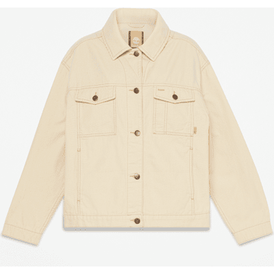 Timberland - Trucker-Jacke aus Canvas für Damen in Beige, Damen, Beige, Größe: XXS Timberland - Trucker-Jacke aus Canvas für Damen in Beige, Damen, Beige, Größe: XXS