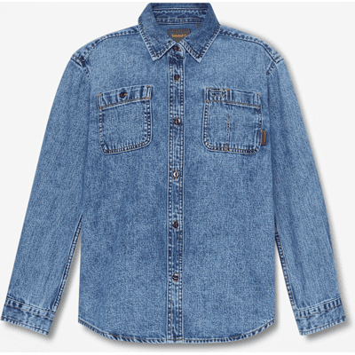 Timberland - Langärmeliges Denim-Hemd für Damen in Blau, Damen, Blau, Größe: XL Timberland - Langärmeliges Denim-Hemd für Damen in Blau, Damen, Blau, Größe: XL