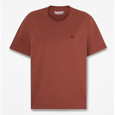 Timberland - Crafted Kurzarm-T-Shirt mit Rundhalsausschnitt für Damen in Braun, Damen, Braun, Größe: XS Timberland - Crafted Kurzarm-T-Shirt mit Rundhalsausschnitt für Damen in Braun, Damen, Braun, Größe: XS
