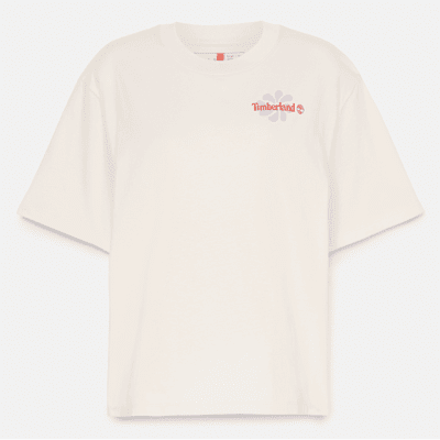 Timberland - Kurzarm-T-Shirt mit Grafik für Damen in Weiß, Damen, Weiß, Größe: M Timberland - Kurzarm-T-Shirt mit Grafik für Damen in Weiß, Damen, Weiß, Größe: M