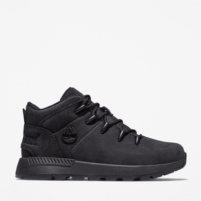 Timberland - Halbhoher Sprint Trekker Sneaker mit Bungee-Schnürung für Kinder in Schwarz, Schwarz, Größe: 33 Timberland - Halbhoher Sprint Trekker Sneaker mit Bungee-Schnürung für Kinder in Schwarz, Schwarz, Größe: 33