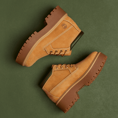 Timberland - Halbhoher wasserdichter Stone Street Boot für Damen in Gelb, Damen, Gelb, Größe: 39.5 Timberland - Halbhoher wasserdichter Stone Street Boot für Damen in Gelb, Damen, Gelb, Größe: 39.5