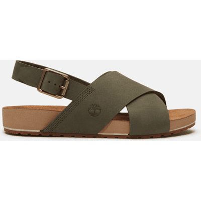 Timberland - Malibu Waves Basic-Sandale mit Fersenriemen für Damen in Dunkelgrün, Damen, Grün, Größe: 38.5 Timberland - Malibu Waves Basic-Sandale mit Fersenriemen für Damen in Dunkelgrün, Damen, Grün, Größe: 38.5