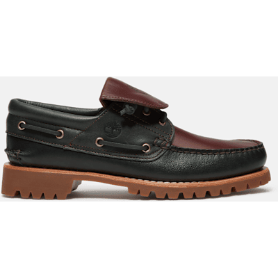 - Timberland Authentic 3-Ösen-Bootsschuh für Herren in Dunkelgrün/Dunkelbraun, Herren, Braun, Größe: 43.5 - Timberland Authentic 3-Ösen-Bootsschuh für Herren in Dunkelgrün/Dunkelbraun, Herren, Braun, Größe: 43.5