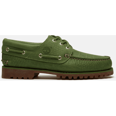 - All Gender Handgenähter Timberland Authentic 3-Eye Lug Bootsschuh in Grün, Grün, Größe: 44.5 - All Gender Handgenähter Timberland Authentic 3-Eye Lug Bootsschuh in Grün, Grün, Größe: 44.5