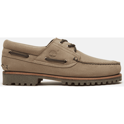 - Timberland Mix Tape Authentic 3-Eye Lug Bootsschuh für Herren in Beige, Herren, Beige, Größe: 43.5 - Timberland Mix Tape Authentic 3-Eye Lug Bootsschuh für Herren in Beige, Herren, Beige, Größe: 43.5