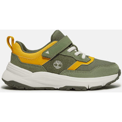 Timberland - Motion Ledge Sneaker mit Klettverschluss für Jugendliche in Dunkelgrün/Gelb, Grün, Größe: 35 Timberland - Motion Ledge Sneaker mit Klettverschluss für Jugendliche in Dunkelgrün/Gelb, Grün, Größe: 35