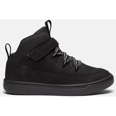 Timberland - Halbhoher Lisbon Street Sneaker mit Klettverschluss für Jugendliche in Schwarz, Schwarz, Größe: 35 Timberland - Halbhoher Lisbon Street Sneaker mit Klettverschluss für Jugendliche in Schwarz, Schwarz, Größe: 35