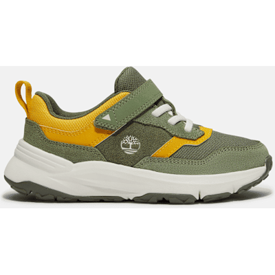 Timberland - Motion Ledge Sneaker mit Klettverschluss für Kinder in Dunkelgrün/Gelb, Grün, Größe: 37 Timberland - Motion Ledge Sneaker mit Klettverschluss für Kinder in Dunkelgrün/Gelb, Grün, Größe: 37