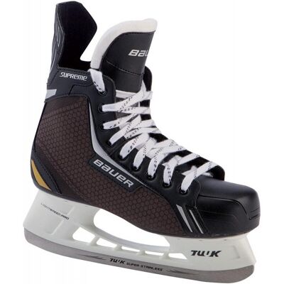 Bauer Schlittschuhe Supreme One Senior (11.0 = 47.0, 900 schwarz/silber/gold) Bauer Schlittschuhe Supreme One Senior (11.0 = 47.0, 900 schwarz/silber/gold)