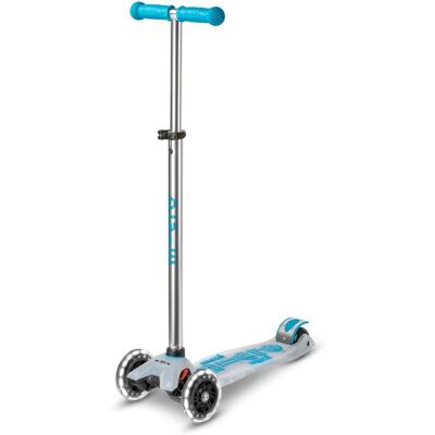 Micro Maxi Deluxe Flux LED Kinderkickboard (aqua) Micro Maxi Deluxe Flux LED Kinderkickboard (aqua)