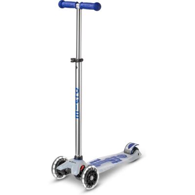 Micro Maxi Deluxe Flux LED Kinderkickboard (blue) Micro Maxi Deluxe Flux LED Kinderkickboard (blue)