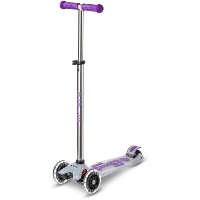 Micro Maxi Deluxe Flux LED Kinderkickboard (purple) Micro Maxi Deluxe Flux LED Kinderkickboard (purple)