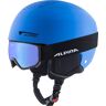 Alpina Zupo Set Skihelm + Skibrille Scarabeo (51-55 cm, 80 blue matt inkl. Scarabeo)