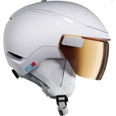 Atomic Revent GT AMID Visier HD Photo Skihelm (55-59 cm, white/heather) Atomic Revent GT AMID Visier HD Photo Skihelm (55-59 cm, white/heather)