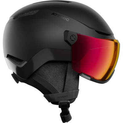 Atomic Revent Visor Photo Skihelm (51-55 cm, black) Atomic Revent Visor Photo Skihelm (51-55 cm, black)