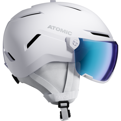 Atomic Savor Stereo Visor Visier-Skihelm (51-55 cm, white heather) Atomic Savor Stereo Visor Visier-Skihelm (51-55 cm, white heather)