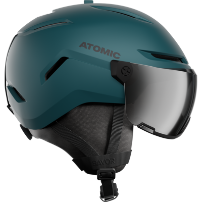 Atomic Savor Stereo Visor Visier-Skihelm (55-59 cm, dark slate) Atomic Savor Stereo Visor Visier-Skihelm (55-59 cm, dark slate)