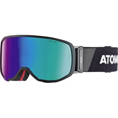 Atomic Revent Small Racing Skibrille (black/white, Scheibe green stereo HD) Atomic Revent Small Racing Skibrille (black/white, Scheibe green stereo HD)