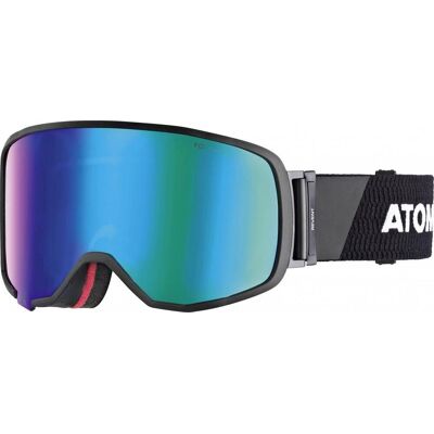 Atomic Revent Large Racing Skibrille (black/white, Scheibe green stereo HD) Atomic Revent Large Racing Skibrille (black/white, Scheibe green stereo HD)