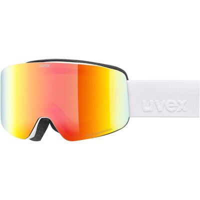 uvex pwdr FM Skibrille (2230 white matt, mirror rainbow/green clear (S2)) uvex pwdr FM Skibrille (2230 white matt, mirror rainbow/green clear (S2))