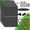 2250W Balkonkraftwerk Set (2640 Wp) - Hoymiles HMT-2250-6T 3-Phasig Doppelglas