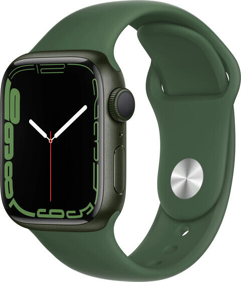 Apple Watch Series 7 41mm GPS Sportarmband klee Aluminiumgehäuse grün