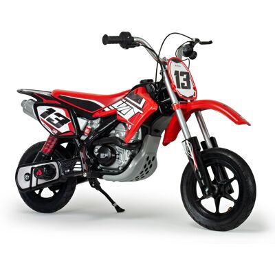 INJUSA Red Fighter Moto Cross Elektromotorrad für Kinder (6-10 Jahre) – 24V Elektro-Motorrad bis 11 km/h INJUSA Red Fighter Moto Cross Elektromotorrad für Kinder (6-10 Jahre) – 24V Elektro-Motorrad bis 11 km/h