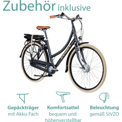 Tretwerk Aurora E Bike 28 Zoll Pedelec Damen Herren 155-185 cm Elektrofahrrad 522 Wh E Fahrrad Damenfahrrad 7 Gang Tretwerk Aurora E Bike 28 Zoll Pedelec Damen Herren 155-185 cm Elektrofahrrad 522 Wh E Fahrrad Damenfahrrad 7 Gang